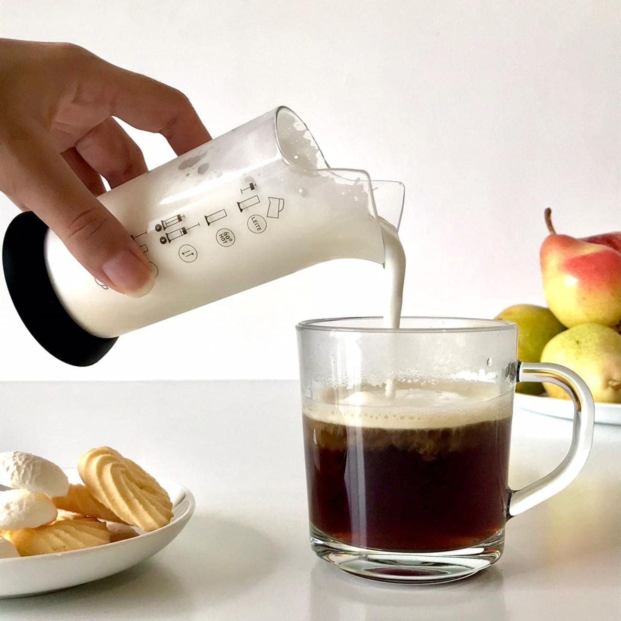 Handheld manual milk frother milk foamer smtcoffee