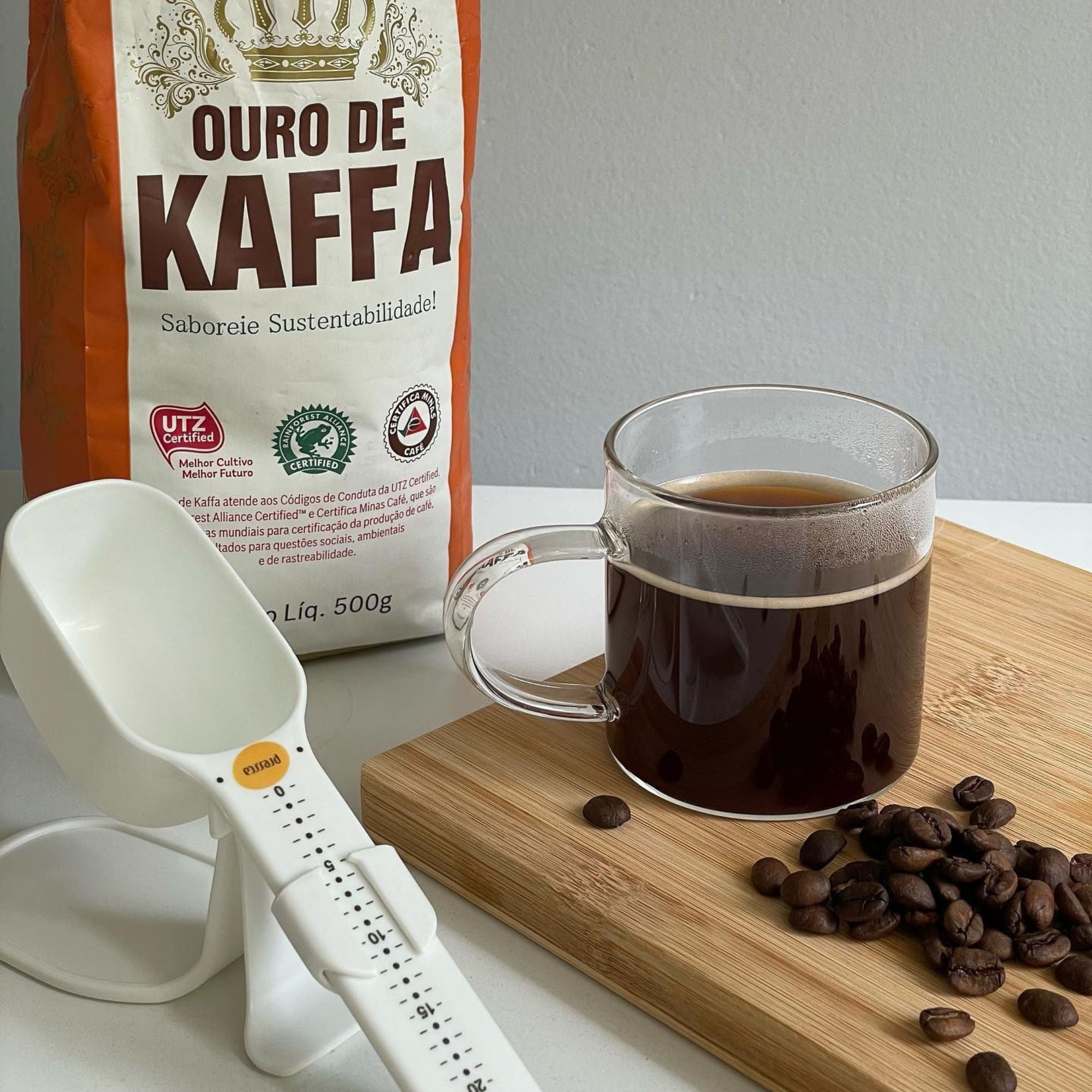 smtcoffee scale with ouro de kaffa coffee